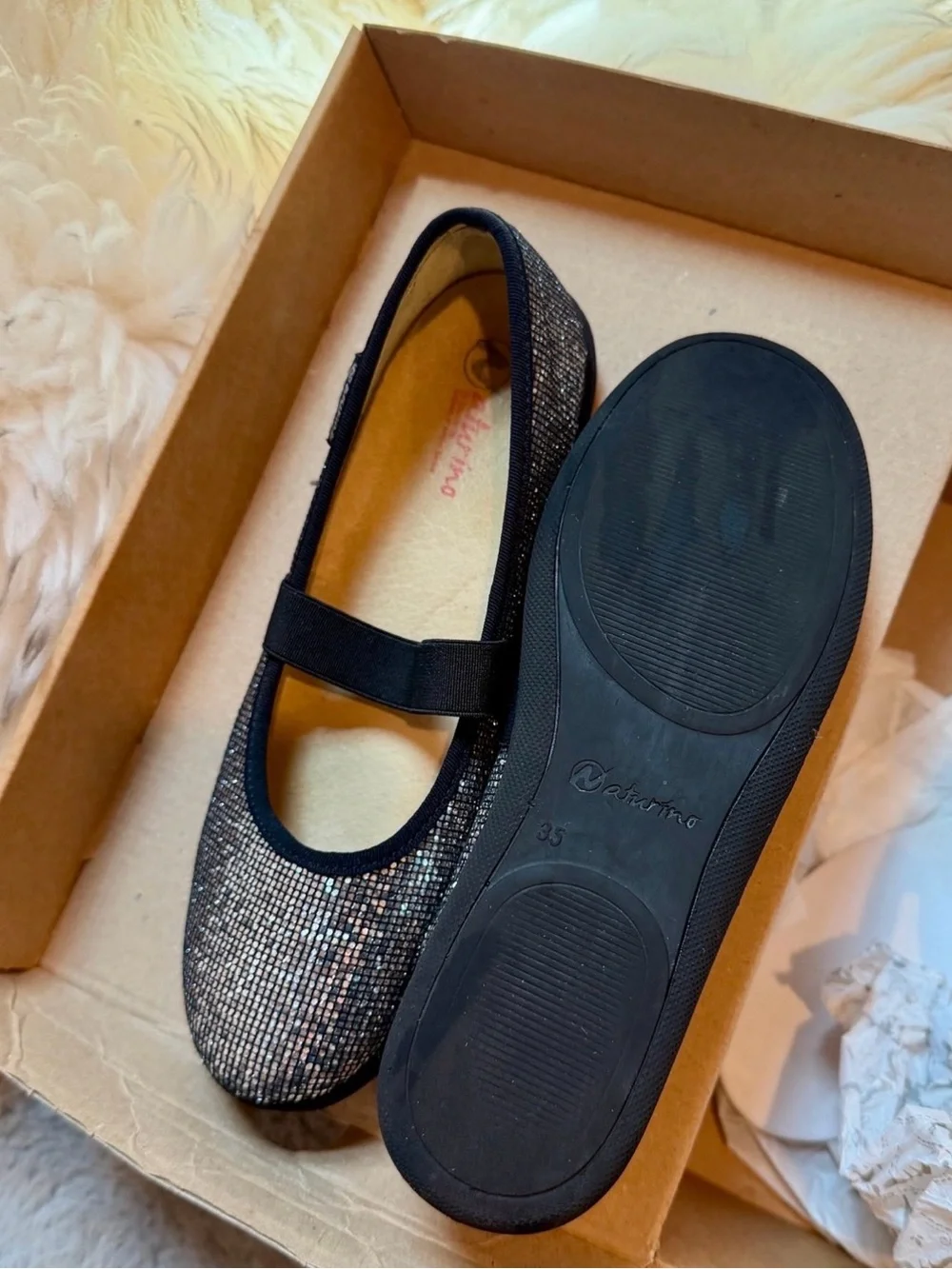 naturino girl’s shoes size 35